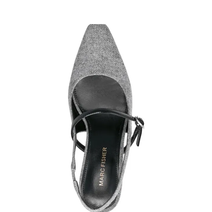 Marc Fisher Heels and Pumps Women Lanai Slingback Pump Light Grey Flannel
