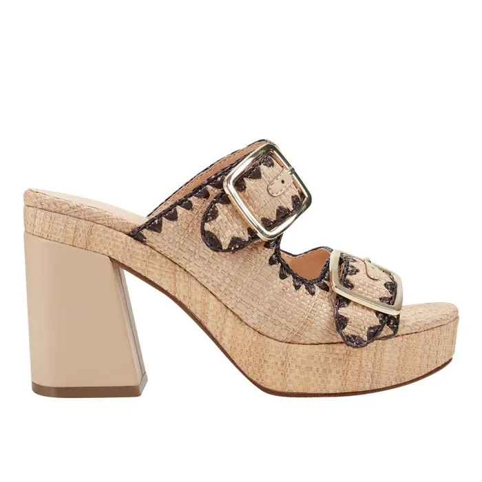 Marc Fisher Sandals Women Dalen Platform Sandal Light Natural