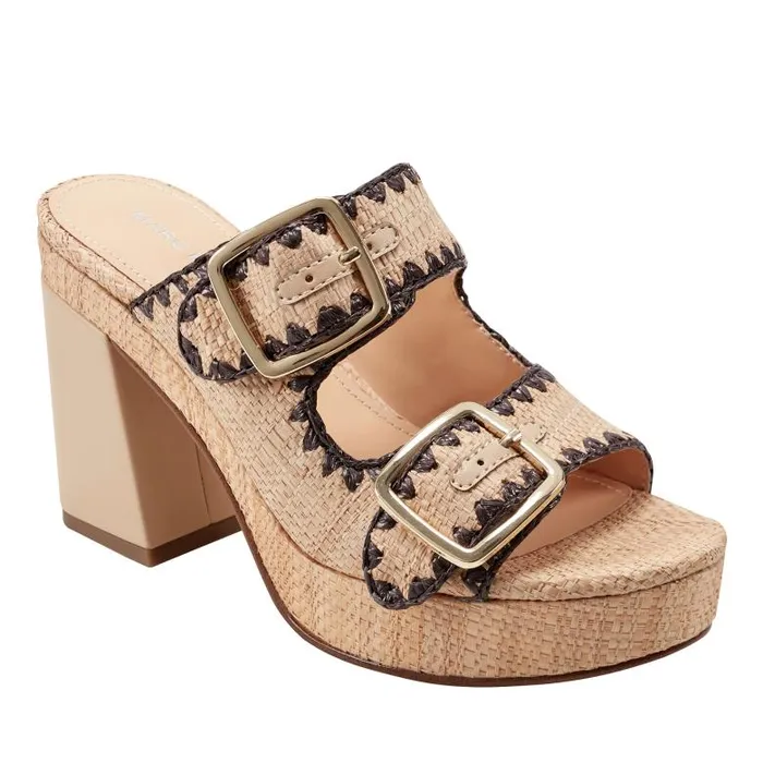 Marc Fisher Sandals Women Dalen Platform Sandal Light Natural