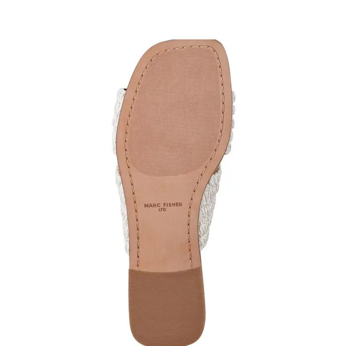 Marc Fisher Sandals Women Narda Flat Sandal White