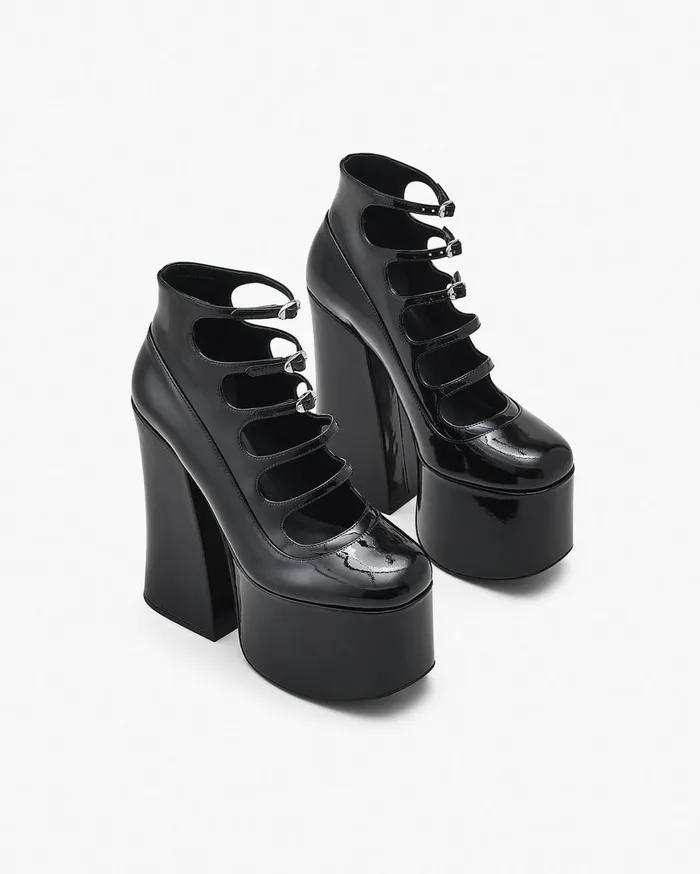 Marc Jacobs Boots The Patent Leather Kiki Ankle Boot Black 8211 Women