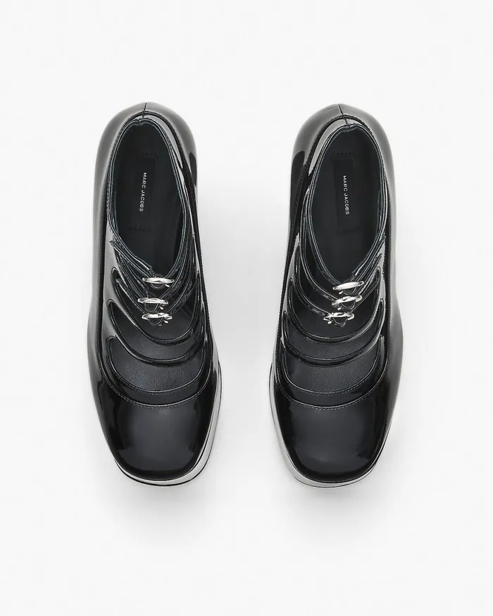 Marc Jacobs Boots The Patent Leather Kiki Ankle Boot Black 8211 Women