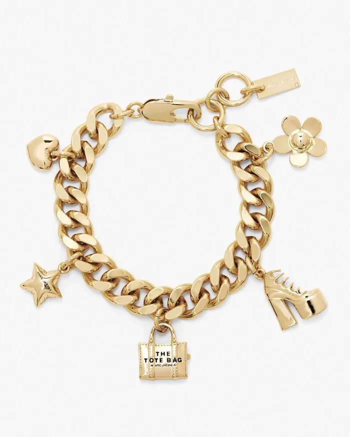 Marc Jacobs Bracelets The Mini Icon Charm Bracelet Light Antique Gold 8211 Women
