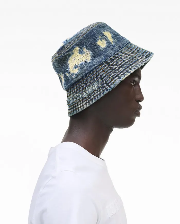 Marc Jacobs Hats And Scarves The Rip And Repair Bucket Hat Punk Indigo 8211 Women