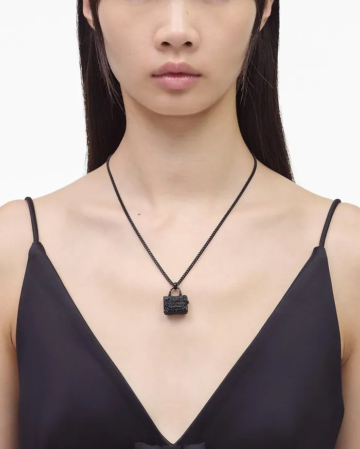Marc Jacobs Necklaces The Pave Tote Bag Necklace Blackblack Crystal 8211 Women