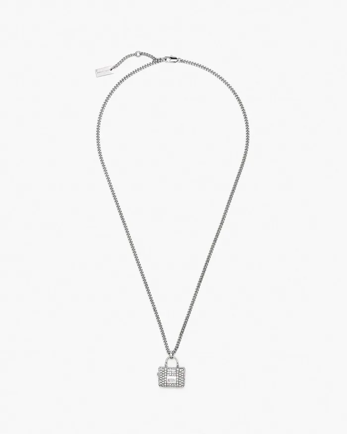 Marc Jacobs Necklaces The Pave Tote Bag Necklace Silvercrystal 8211 Women