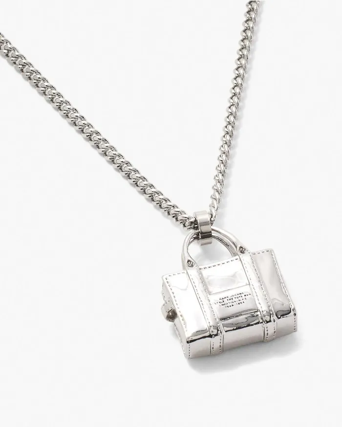 Marc Jacobs Necklaces The Tote Bag Necklace Light Antique Silver 8211 Women