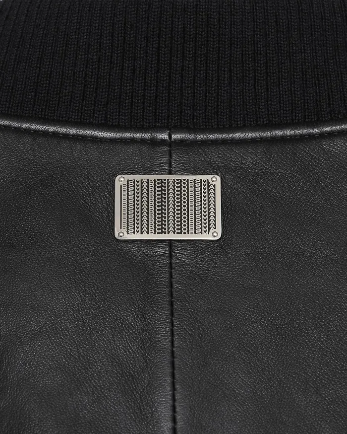 Marc Jacobs Outerwear Puffy Leather Bomber Black 8211 Women