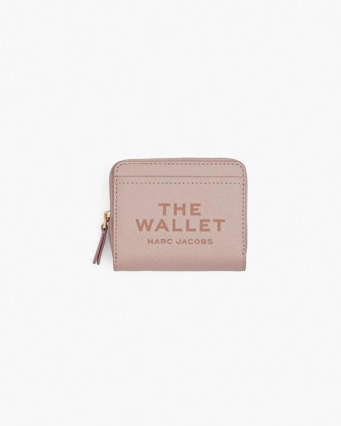 Marc Jacobs Small Wallets The Leather Mini Compact Wallet Rose 8211 Women