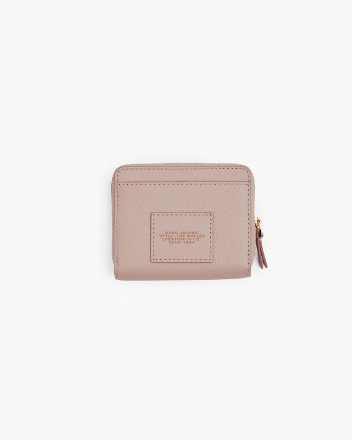Marc Jacobs Small Wallets The Leather Mini Compact Wallet Rose 8211 Women