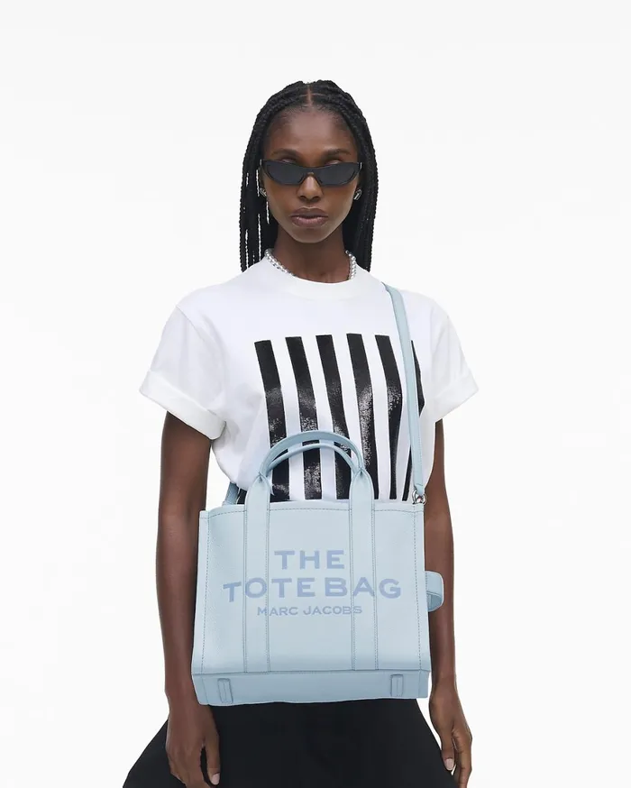 Marc Jacobs The Tote Bag The Leather Medium Tote Bag Cloud Blue 8211 Women