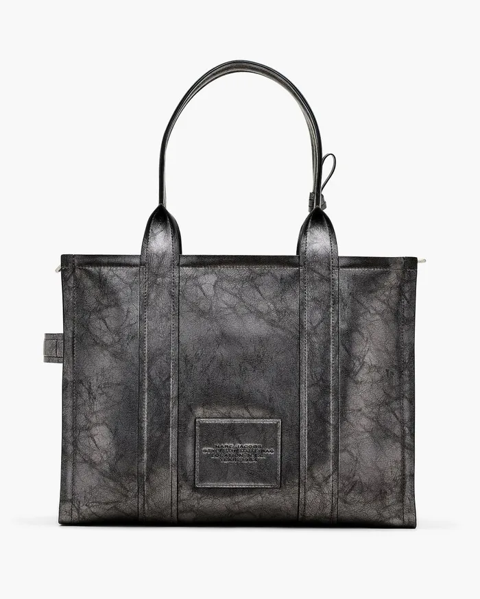 Marc Jacobs The Tote Bag The Metallic Distressed Large Tote Bag Dark Grey 8211 Women
