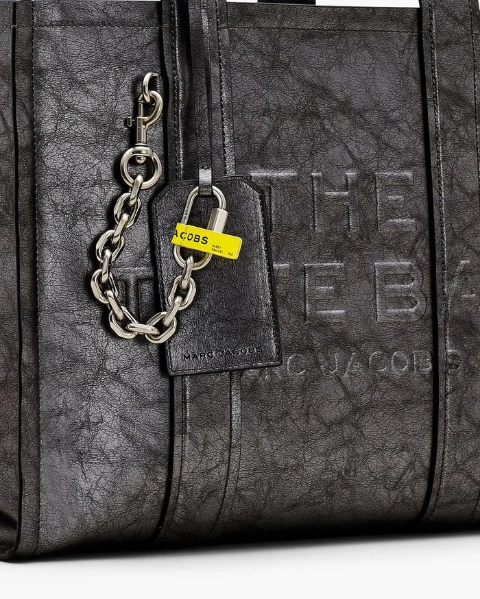 Marc Jacobs The Tote Bag The Metallic Distressed Large Tote Bag Dark Grey 8211 Women