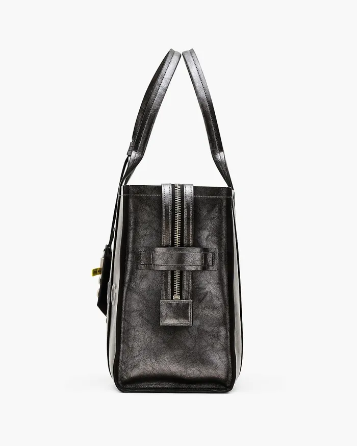 Marc Jacobs The Tote Bag The Metallic Distressed Large Tote Bag Dark Grey 8211 Women