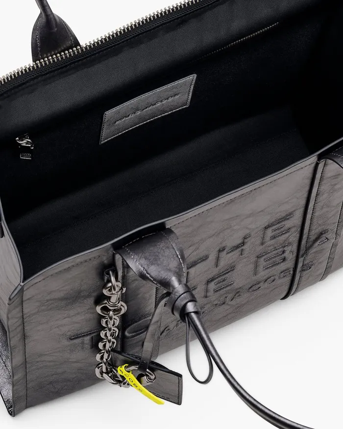 Marc Jacobs The Tote Bag The Metallic Distressed Large Tote Bag Dark Grey 8211 Women
