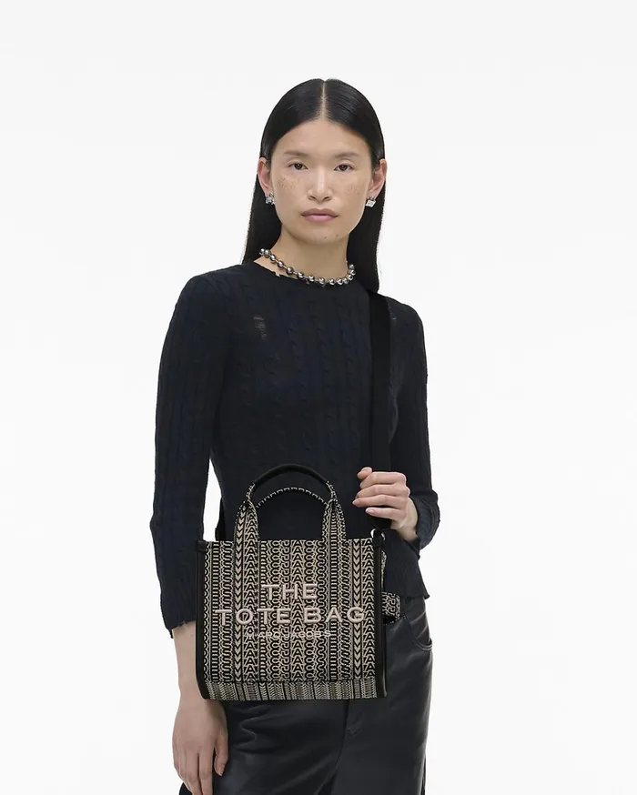 Marc Jacobs The Tote Bag The Monogram Jacquard Small Tote Bag Beige Multi 8211 Women