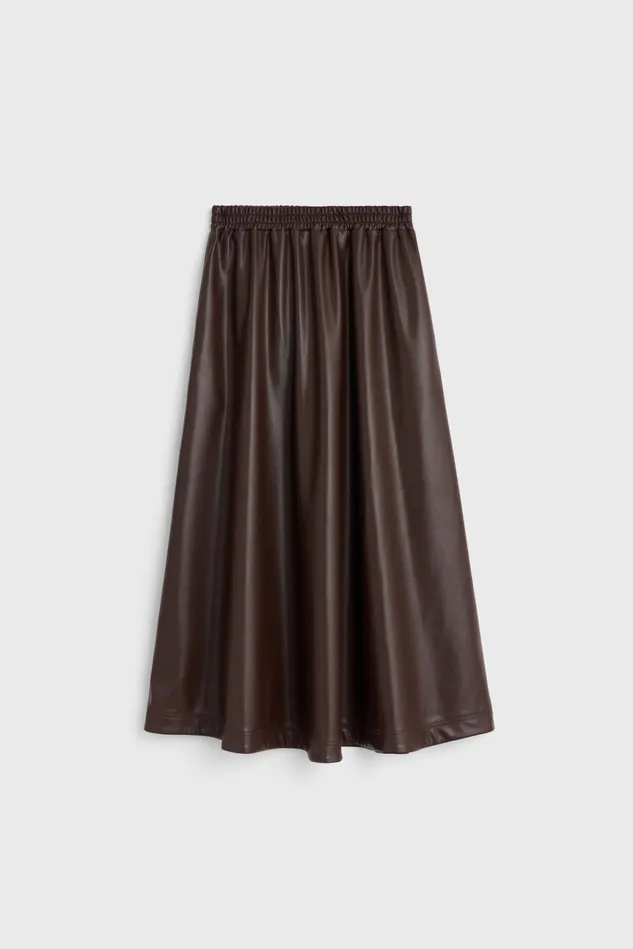 Marlene Skirt Dark Wood Women Rodebjer Skirts