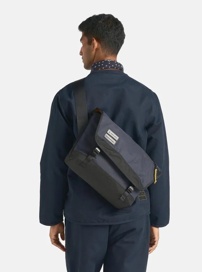 Masterpiece X Courier Bag In Navy Recycled Tech Canva Men Universal Works Bags