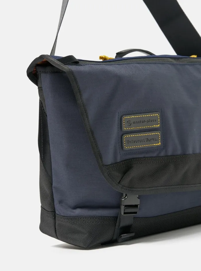 Masterpiece X Courier Bag In Navy Recycled Tech Canva Men Universal Works Bags