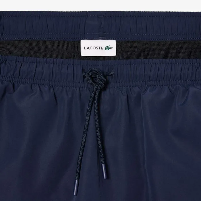Matching Sets Men Lacoste Men039s Croc Print Swim Trunks Navy Blue 166
