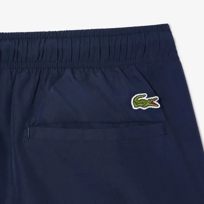 Matching Sets Men Lacoste Men039s Croc Print Swim Trunks Navy Blue 166