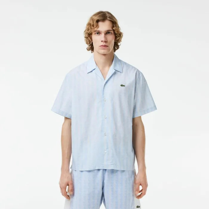 Matching Sets Men Lacoste Men039s Short Sleeved Monogram Print Shirt Light Blue White Wb5 Matching Sets Men Lacoste Men039s Short Sleeved Monogram Print Shirt Light Blue White Wb5