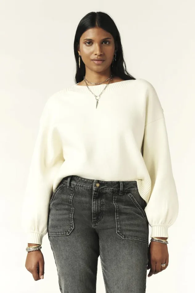 MateoBoat Neck Sweater Clothing Baandsh Sweaters and Cardigans