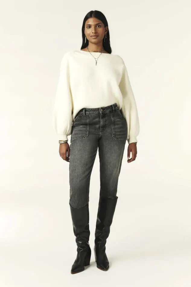 MateoBoat Neck Sweater Clothing Baandsh Sweaters and Cardigans