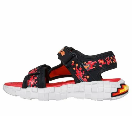MegaSplash 4K Black Red Kids SKECHERS Big Kids UK Sizes 36