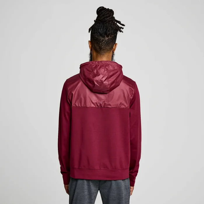 Men8217s Solstice Zip Hoody Sundown Heather Tops Saucony Men