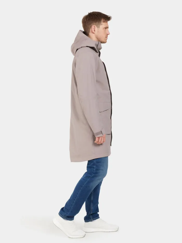 Men Andreas Parka Ash Brown Didriksons Spring Jackets