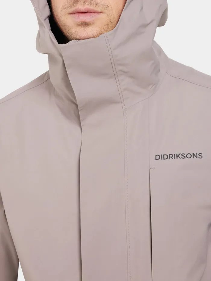 Men Andreas Parka Ash Brown Didriksons Spring Jackets
