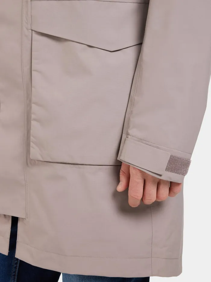 Men Andreas Parka Ash Brown Didriksons Spring Jackets