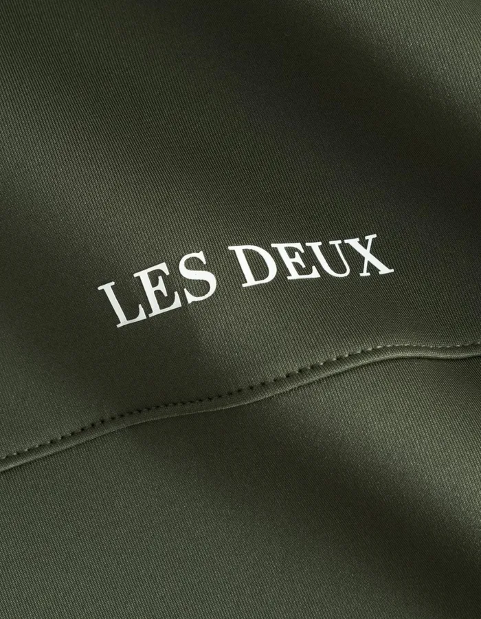 Men Ballier Track Jacket 8211 Olive Night Les Deux HoodiesSweatshirts