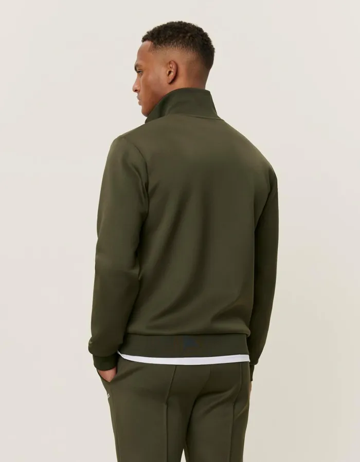 Men Ballier Track Jacket 8211 Olive Night Les Deux HoodiesSweatshirts