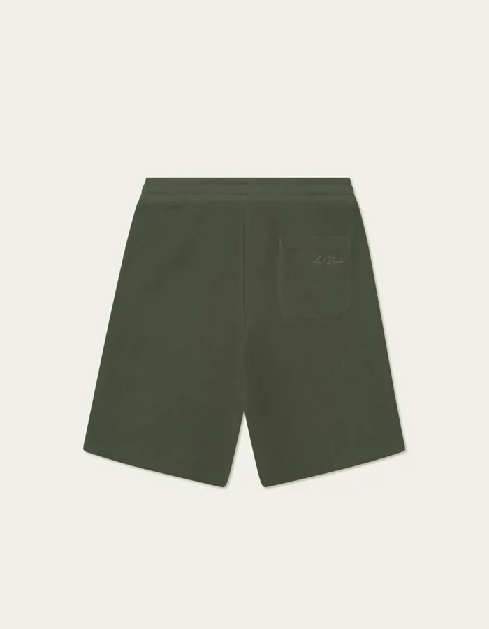 Men Barry Casual Track Shorts 8211 Forest Green Les Deux Shorts