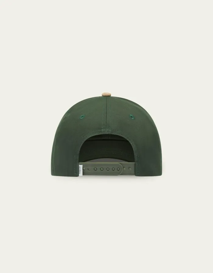 Men Baseball Cap Contrast Suede II 8211 Dark Chive GreenWarm Sand Les Deux CapsHats