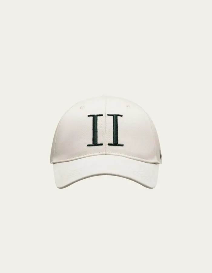 Men Baseball Cap Suede II 8211 IvoryDark Navy Les Deux CapsHats