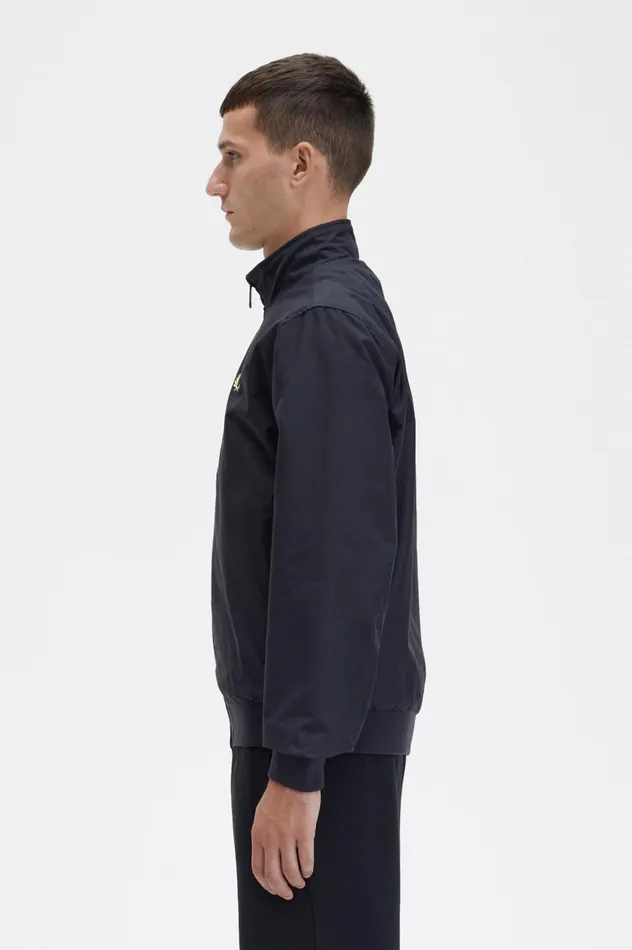 Men Brentham Jacket Black Fred Perry Coats and Jackets