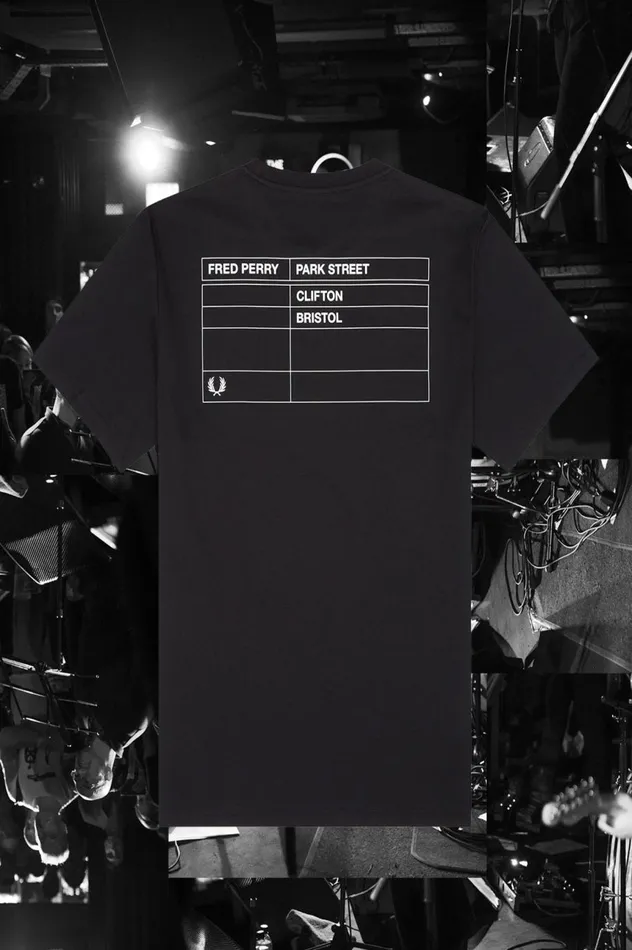 Men Bristol Ringer TShirt Black Fred Perry TShirts