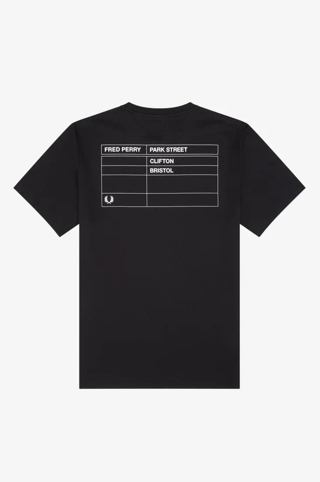 Men Bristol Ringer TShirt Black Fred Perry TShirts