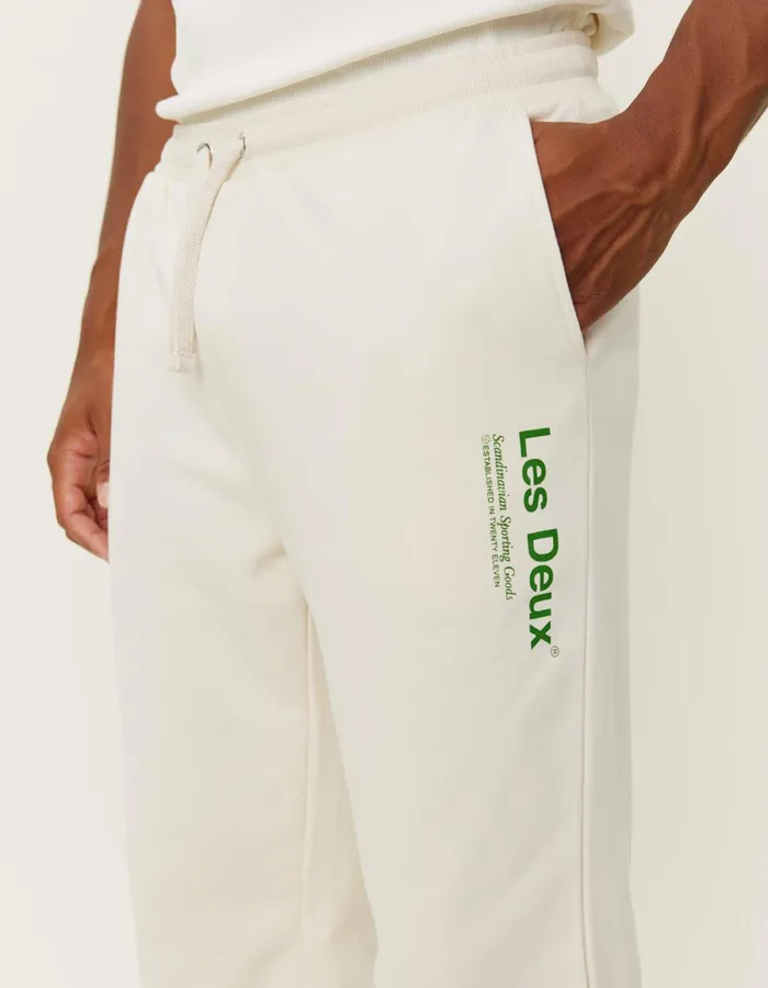 Men Brody Sweatpants 20 8211 IvoryVintage Green Les Deux Pants