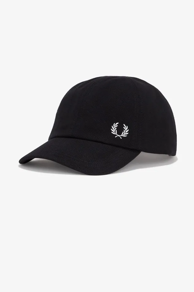Men Classic Piqu Cap Blacksnow White Fred Perry Accessories