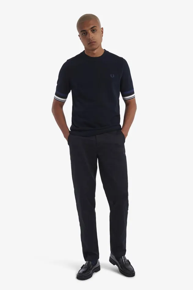 Men Classic Trousers Navy Fred Perry Trousers