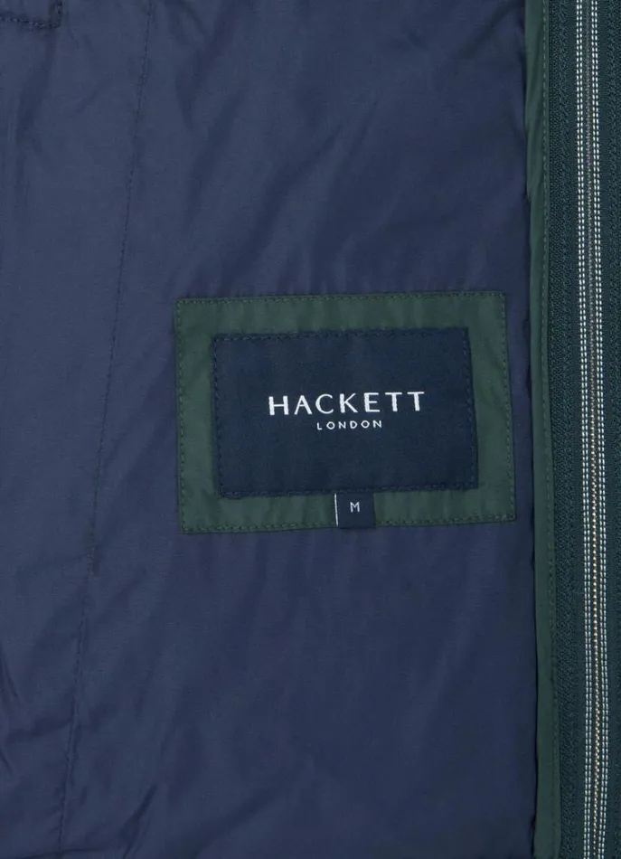 Men Coats and Jackets Hackett London Ultralight Padded Gilet Bottle Green
