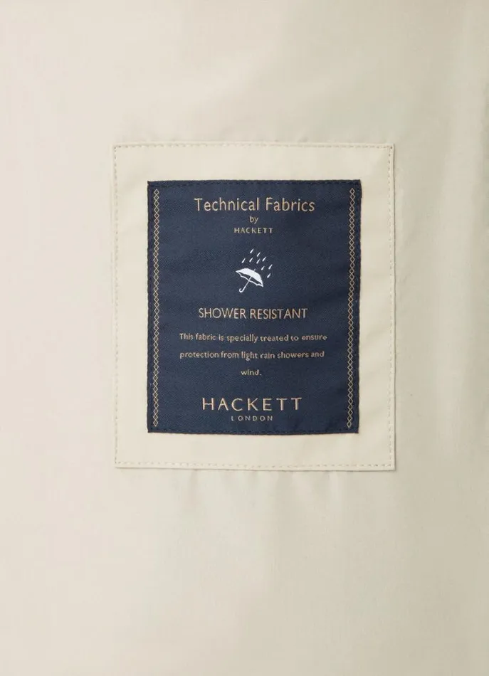 Men Coats and Jackets Hackett London WaterResistant Jacket Tan Brown