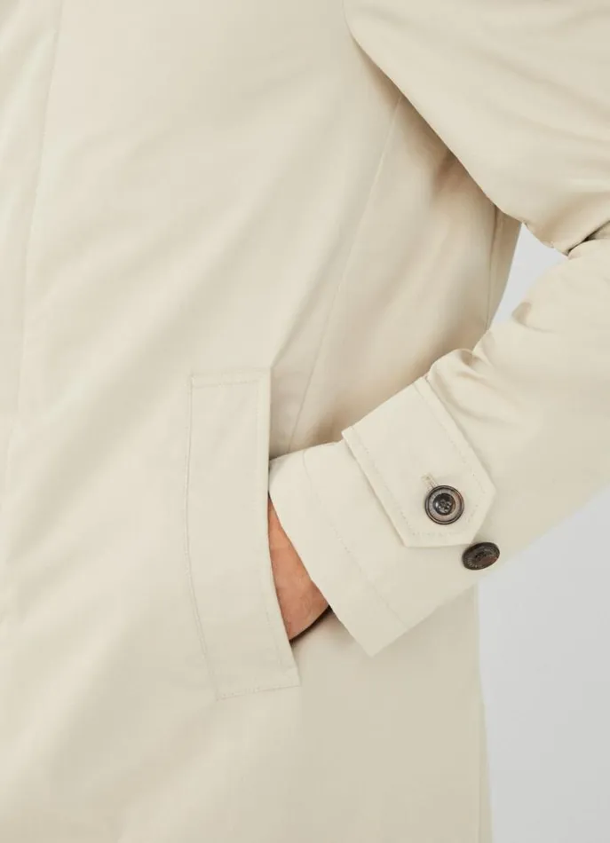 Men Coats and Jackets Hackett London WaterResistant Jacket Tan Brown