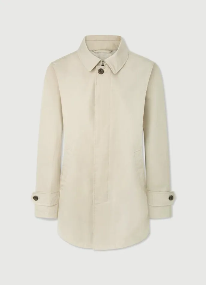 Men Coats and Jackets Hackett London WaterResistant Jacket Tan Brown