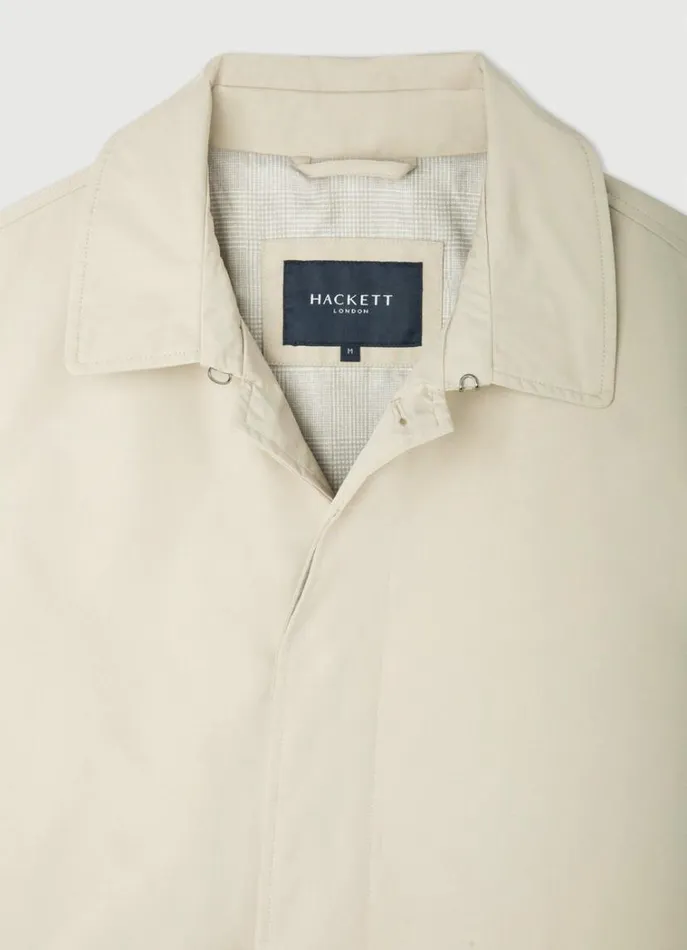 Men Coats and Jackets Hackett London WaterResistant Jacket Tan Brown