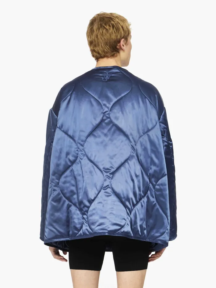Men Coats and Jackets JW Anderson OVERSIZED QUILTED JACKET Light Indigo Men Coats and Jackets JW Anderson OVERSIZED QUILTED JACKET Light Indigo